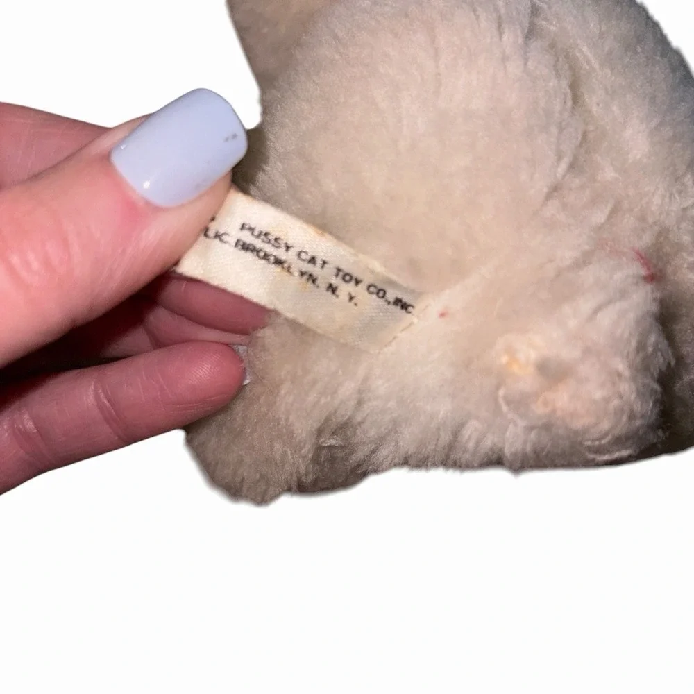 vintage Sekiguchi Knockoff plush doll Retro Rare Stuffed Toy Doll Vanilla Kitten